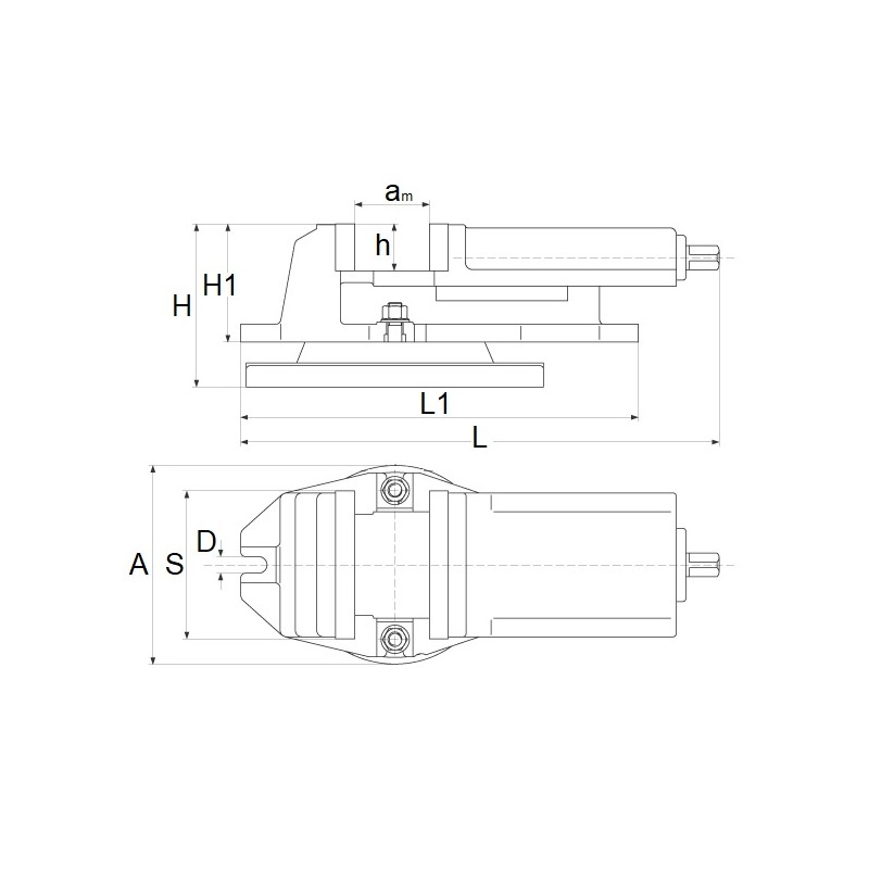 Drehbarer Maschinenschraubstock CORMAK QH200 200 mm