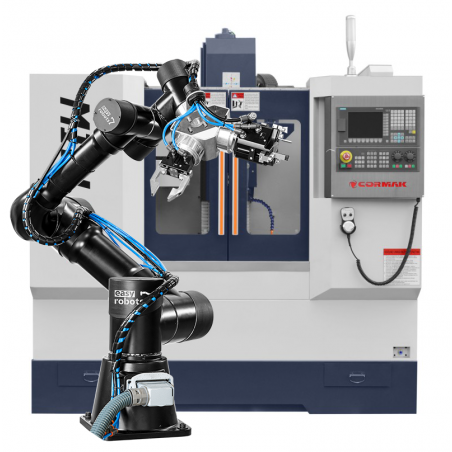Vertikales CNC-Bearbeitungszentrum CORMAK MILL 500 ECOLINE + Roboter