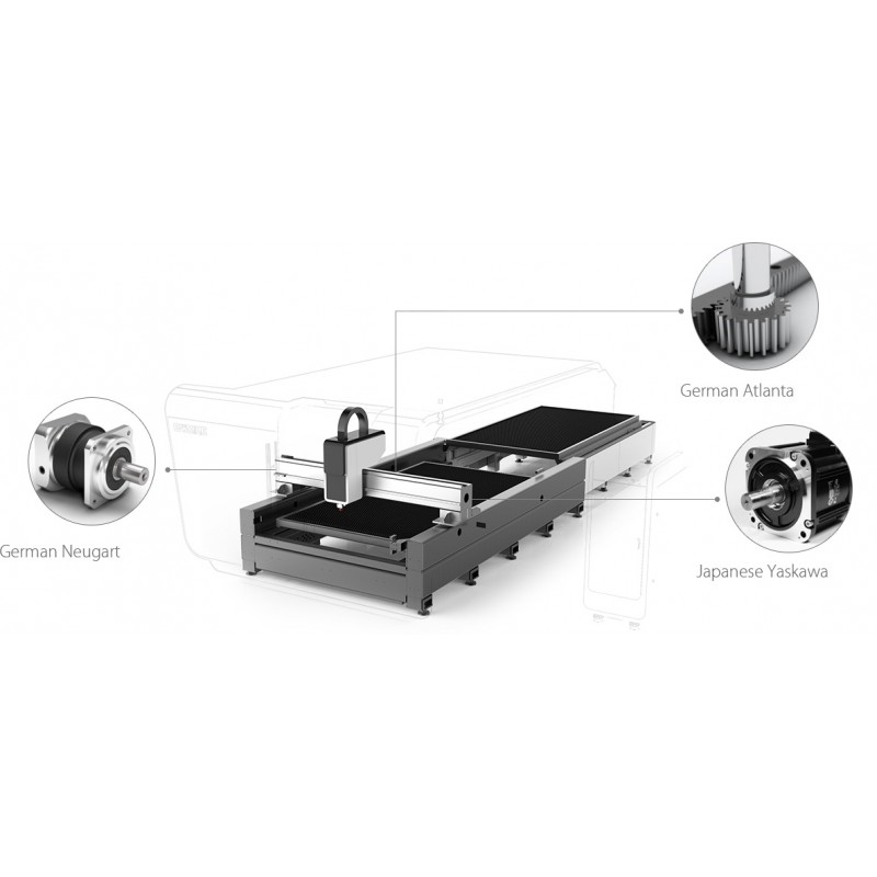 Superschneller Faserlaser mit Linearmotore